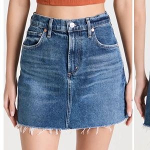 Citizens of Humanity Denim Mini Skirt, Size: 27, Color: Idlewild